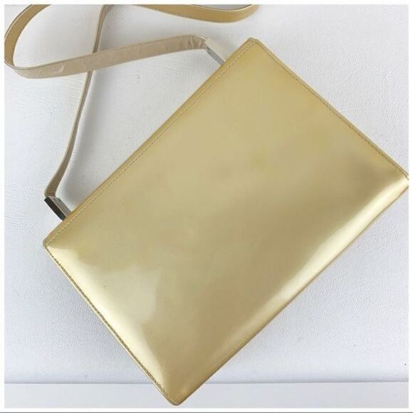 Stuart Weitzman Vintage Gold Evening Shoulder Bag‎ - Picture 3 of 9